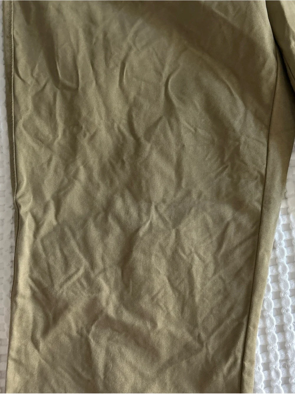 J.CREW Men's Khaki Beige 100% Cotton Oarsman Casual Pants 36x32 Classic Fit